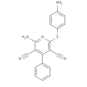 876177-18-3  3,5-Pyridinedicarbonitrile, 2-amino-6-[(4-aminophenyl)thio]-4-phenyl-