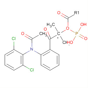 87648-41-7  Phosphonic acid, [[2-[acetyl(2,6-dichlorophenyl)amino]phenyl]acetyl]-,dimethyl ester