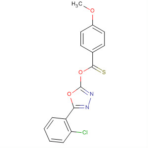 876602-54-9  Benzenecarbothioic acid, 4-methoxy-,S-[5-(2-chlorophenyl)-1,3,4-oxadiazol-2-yl] ester