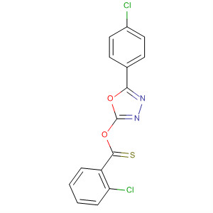 876602-84-5  Benzenecarbothioic acid, 2-chloro-,S-[5-(4-chlorophenyl)-1,3,4-oxadiazol-2-yl] ester