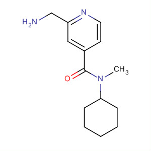 876762-37-7  4-Pyridinecarboxamide, 2-(aminomethyl)-N-cyclohexyl-N-methyl-
