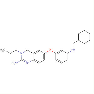 876763-89-2  2-Quinazolinamine,6-[3-[(cyclohexylmethyl)amino]phenoxy]-3,4-dihydro-3-propyl-