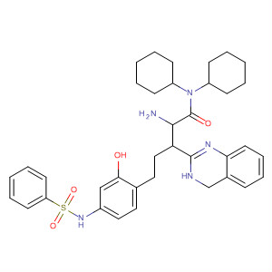 876764-10-2  3(4H)-Quinazolinepentanamide,2-amino-N,N-dicyclohexyl-6-[3-[(phenylsulfonyl)amino]phenoxy]-