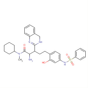 876764-11-3  3(4H)-Quinazolinepentanamide,2-amino-N-cyclohexyl-N-methyl-6-[3-[(phenylsulfonyl)amino]phenoxy]-