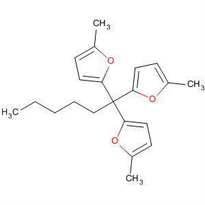87688-72-0  Furan, 2,2',2''-hexylidynetris[5-methyl-