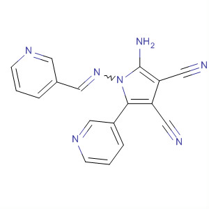 87688-99-1  1H-Pyrrole-3,4-dicarbonitrile,2-amino-5-(3-pyridinyl)-1-[(3-pyridinylmethylene)amino]-