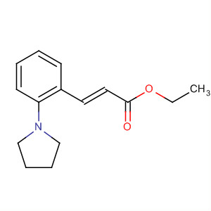 87698-93-9  2-Propenoic acid, 3-[2-(1-pyrrolidinyl)phenyl]-, ethyl ester, (E)-