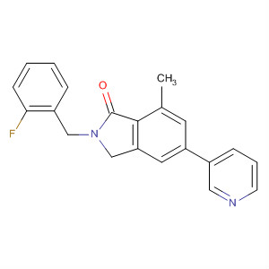 877146-09-3  1H-Isoindol-1-one,2-[(2-fluorophenyl)methyl]-2,3-dihydro-7-methyl-5-(3-pyridinyl)-