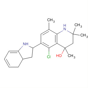 877161-12-1  4-Quinolinol,5-chloro-1,2,3,4-tetrahydro-6-(1H-indol-2-yl)-2,2,4,8-tetramethyl-