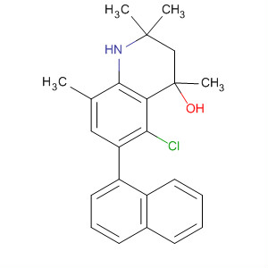 877161-16-5  4-Quinolinol,5-chloro-1,2,3,4-tetrahydro-2,2,4,8-tetramethyl-6-(1-naphthalenyl)-