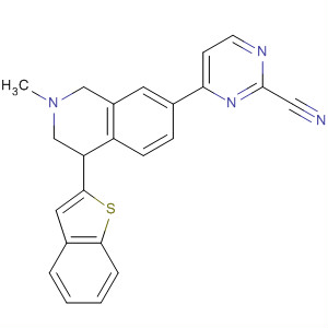 877246-85-0  3-Pyridazinecarbonitrile,6-(4-benzo[b]thien-2-yl-1,2,3,4-tetrahydro-2-methyl-7-isoquinolinyl)-