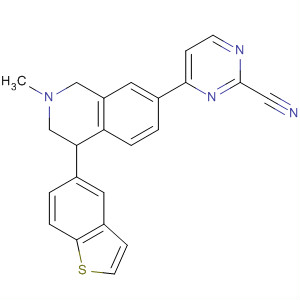 877248-13-0  3-Pyridazinecarbonitrile,6-(4-benzo[b]thien-5-yl-1,2,3,4-tetrahydro-2-methyl-7-isoquinolinyl)-