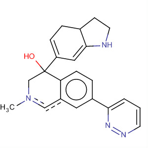 877258-03-2  4-Isoquinolinol,1,2,3,4-tetrahydro-4-(1H-indol-6-yl)-2-methyl-7-(3-pyridazinyl)- 877258-03-2  4-Isoquinolinol,1,2,3,4-tetrahydro-4-(1H-indol-6-yl)-2-methyl-7-(3-pyridazinyl)-