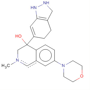 877260-19-0  4-Isoquinolinol,1,2,3,4-tetrahydro-4-(1H-indazol-6-yl)-2-methyl-7-(4-morpholinyl)- 877260-19-0  4-Isoquinolinol,1,2,3,4-tetrahydro-4-(1H-indazol-6-yl)-2-methyl-7-(4-morpholinyl)-