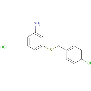 87740-25-8  Benzenamine, 3-[[(4-chlorophenyl)methyl]thio]-, hydrochloride