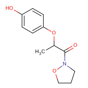 87757-24-2  Isoxazolidine, 2-[2-(4-hydroxyphenoxy)-1-oxopropyl]-