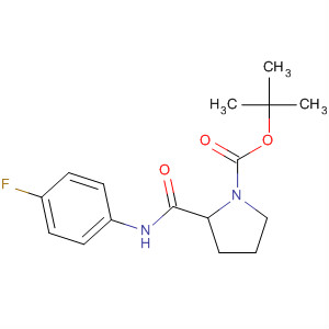 877593-53-8  1-Pyrrolidinecarboxylic acid, 2-[[(4-fluorophenyl)amino]carbonyl]-,1,1-dimethylethyl ester, (2R)-