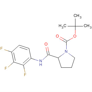 877594-02-0  1-Pyrrolidinecarboxylic acid, 2-[[(2,3,4-trifluorophenyl)amino]carbonyl]-,1,1-dimethylethyl ester, (2R)-