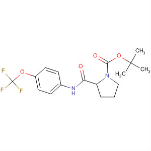 877594-11-1  1-Pyrrolidinecarboxylic acid,2-[[[4-(trifluoromethoxy)phenyl]amino]carbonyl]-, 1,1-dimethylethyl ester,(2R)-