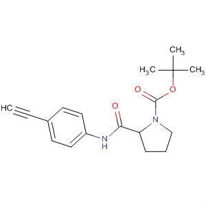 877594-38-2  1-Pyrrolidinecarboxylic acid, 2-[[(4-ethynylphenyl)amino]carbonyl]-,1,1-dimethylethyl ester, (2R)-