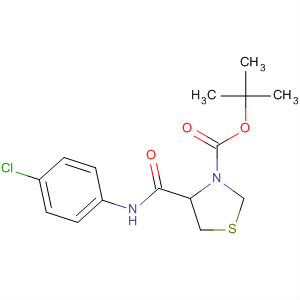 877594-89-3  3-Thiazolidinecarboxylic acid, 4-[[(4-chlorophenyl)amino]carbonyl]-,1,1-dimethylethyl ester, (4S)-