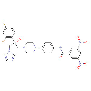 877612-05-0  Benzamide,N-[4-[4-[2-(2,4-difluorophenyl)-2-hydroxy-3-(1H-1,2,4-triazol-1-yl)propyl]-1-piperazinyl]phenyl]-3,5-dinitro-