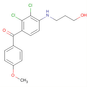 87762-17-2  Methanone,[2,3-dichloro-4-[(3-hydroxypropyl)amino]phenyl](4-methoxyphenyl)-