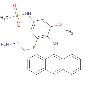 87764-62-3  Methanesulfonamide,N-[4-(9-acridinylamino)-3-[(2-aminoethyl)thio]-5-methoxyphenyl]-