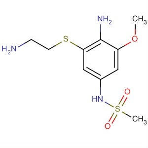 87764-65-6  Methanesulfonamide,N-[4-amino-3-[(2-aminoethyl)thio]-5-methoxyphenyl]-