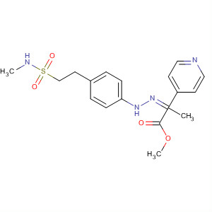 874583-33-2  4-Pyridinepropanoic acid,a-[[4-[2-[(methylamino)sulfonyl]ethyl]phenyl]hydrazono]-, methyl ester