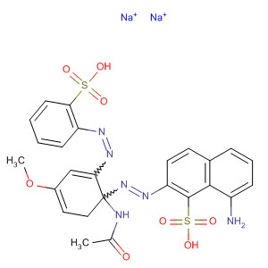 874617-83-1  1-Naphthalenesulfonic acid,5-[[5-(acetylamino)-2-methoxy-4-[(2-sulfophenyl)azo]phenyl]azo]-8-amino-, disodium salt
