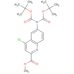 874619-53-1  2-Quinolinecarboxylic acid,6-[bis[(1,1-dimethylethoxy)carbonyl]amino]-4-chloro-, methyl ester