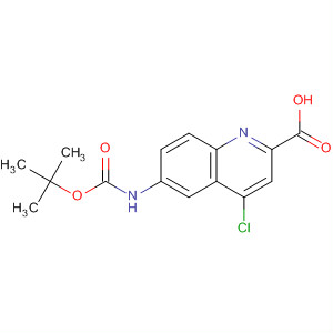 874619-54-2  2-Quinolinecarboxylic acid,4-chloro-6-[[(1,1-dimethylethoxy)carbonyl]amino]-
