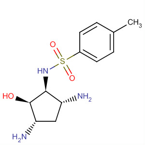 874620-83-4  Benzenesulfonamide,N-[(1S,2R,3S,5R)-3,5-diamino-2-hydroxycyclopentyl]-4-methyl-