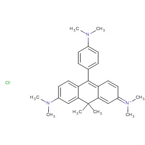 874639-34-6  Methanaminium,N-[7-(dimethylamino)-10-[4-(dimethylamino)phenyl]-9,9-dimethyl-2(9H)-anthracenylidene]-N-methyl-, chloride