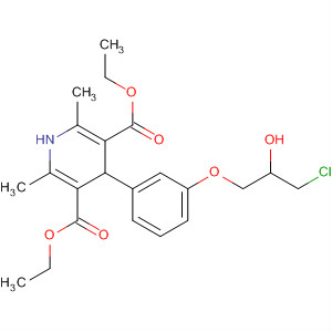 874672-91-0  3,5-Pyridinedicarboxylic acid,4-[3-(3-chloro-2-hydroxypropoxy)phenyl]-1,4-dihydro-2,6-dimethyl-,diethyl ester