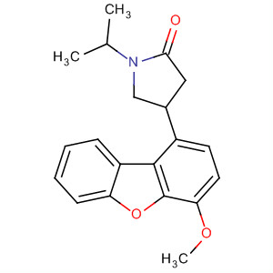 874673-30-0  2-Pyrrolidinone, 4-(4-methoxy-1-dibenzofuranyl)-1-(1-methylethyl)-