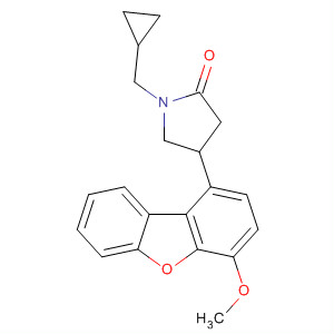874673-33-3  2-Pyrrolidinone, 1-(cyclopropylmethyl)-4-(4-methoxy-1-dibenzofuranyl)-