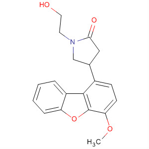 874673-40-2  2-Pyrrolidinone, 1-(2-hydroxyethyl)-4-(4-methoxy-1-dibenzofuranyl)-