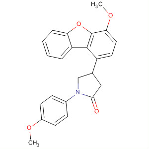 874673-49-1  2-Pyrrolidinone, 4-(4-methoxy-1-dibenzofuranyl)-1-(4-methoxyphenyl)-