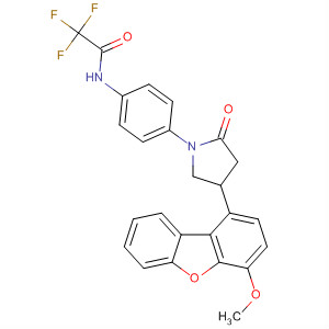874673-50-4  Acetamide,2,2,2-trifluoro-N-[4-[4-(4-methoxy-1-dibenzofuranyl)-2-oxo-1-pyrrolidinyl]phenyl]-