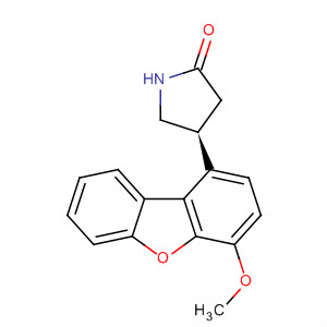 874673-72-0  2-Pyrrolidinone, 4-(4-methoxy-1-dibenzofuranyl)-, (4S)-