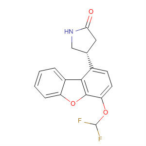 874673-76-4  2-Pyrrolidinone, 4-[4-(difluoromethoxy)-1-dibenzofuranyl]-, (4R)-