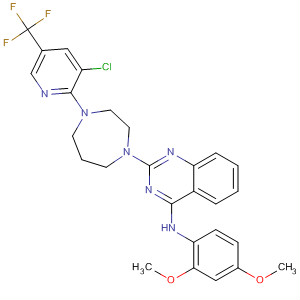 874744-31-7  4-Quinazolinamine,2-[4-[3-chloro-5-(trifluoromethyl)-2-pyridinyl]hexahydro-1H-1,4-diazepin-1-yl]-N-(2,4-dimethoxyphenyl)-