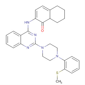 874744-64-6  4-Quinazolinamine,2-[4-[2-(methylthio)phenyl]-1-piperazinyl]-N-(5,6,7,8-tetrahydro-1-naphthalenyl)-