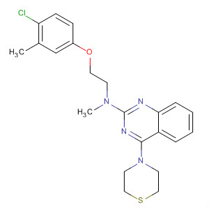 874744-95-3  2-Quinazolinamine,N-[2-(4-chloro-3-methylphenoxy)ethyl]-N-methyl-4-(4-thiomorpholinyl)-