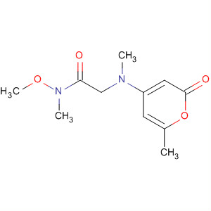 874745-73-0  Acetamide,N-methoxy-N-methyl-2-[methyl(6-methyl-2-oxo-2H-pyran-4-yl)amino]-