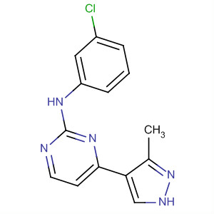 874810-53-4  2-Pyrimidinamine, N-(3-chlorophenyl)-4-(3-methyl-1H-pyrazol-4-yl)-
