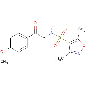 874812-93-8  4-Isoxazolesulfonamide,N-[2-(4-methoxyphenyl)-2-oxoethyl]-3,5-dimethyl-