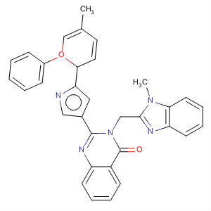 874816-54-3  4(3H)-Quinazolinone,3-[(1-methyl-1H-benzimidazol-2-yl)methyl]-2-(5-methyl-1-phenyl-1H-pyrazol-4-yl)-